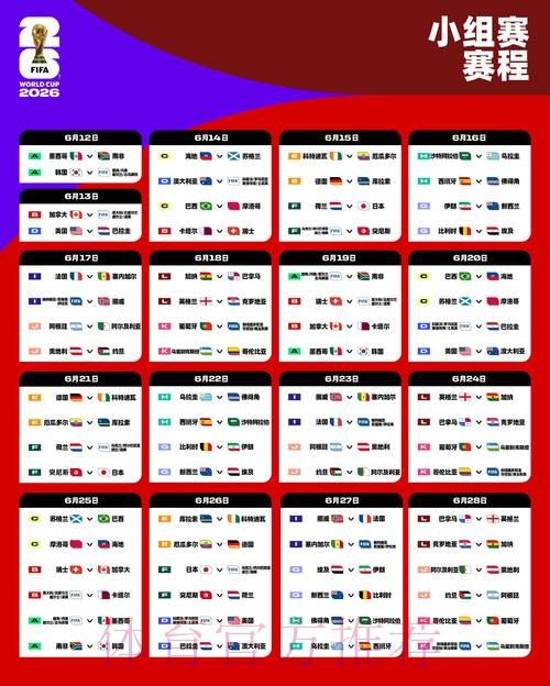 2026世界杯赛程准不准 2026世界杯赛程准不准